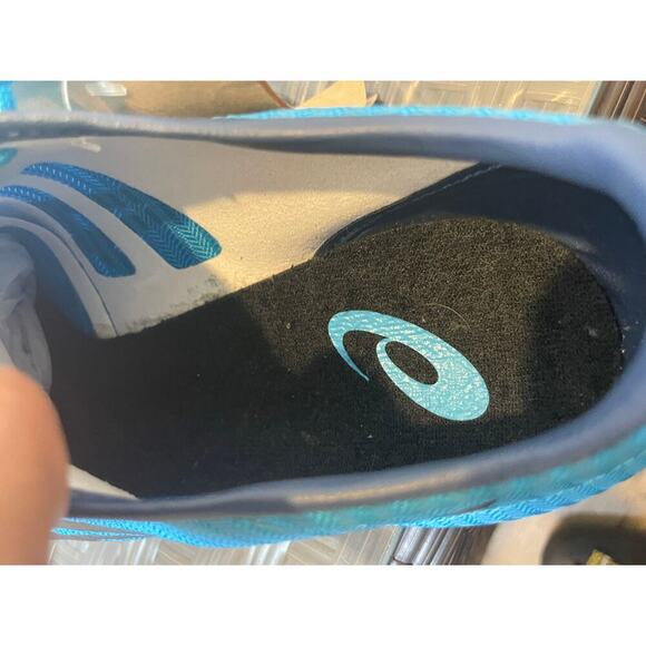 ASICS SONICSPRINTSHOES TRACK FIELD SPIKES ElLITE 2 MEN SZ 12 DIGITAL AQUA BLUE - Picture 10 of 16